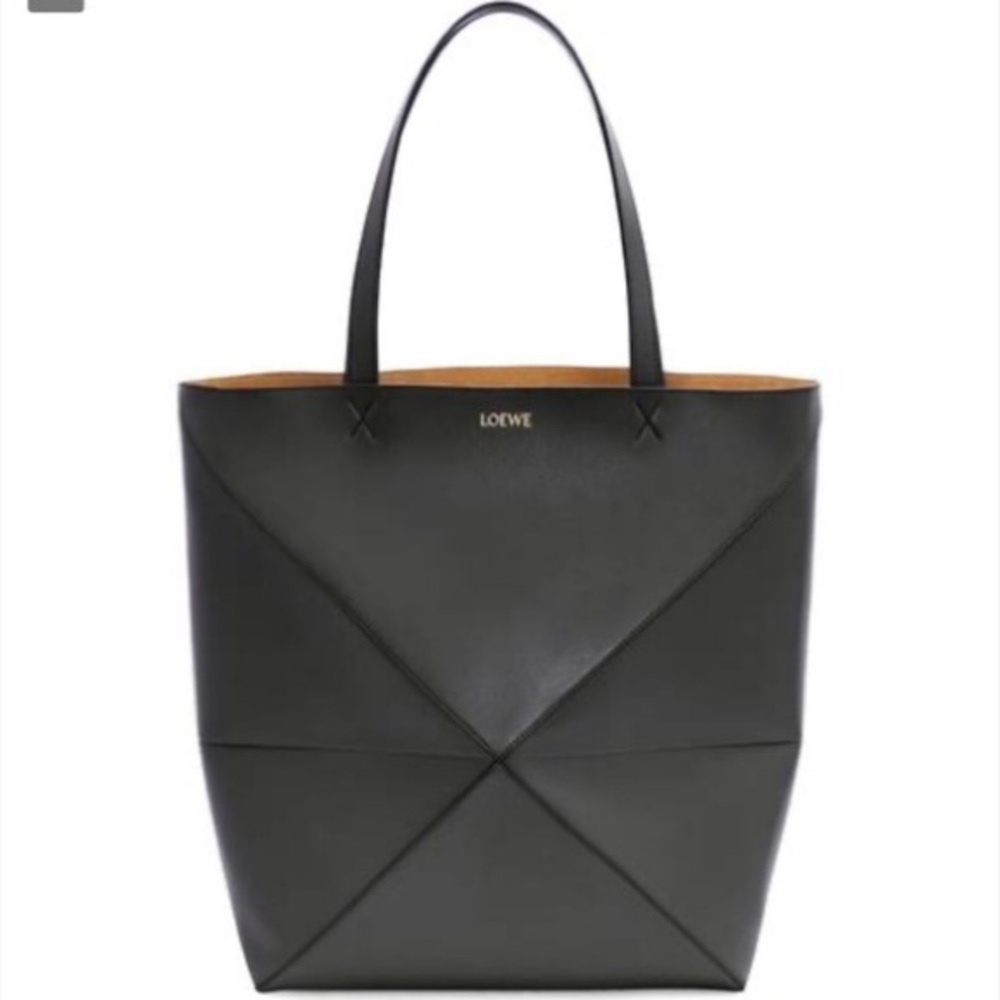 L💥E💥W💥E Origami Style Handbag | Black Classic Mini Tote - Picture 1 of 10